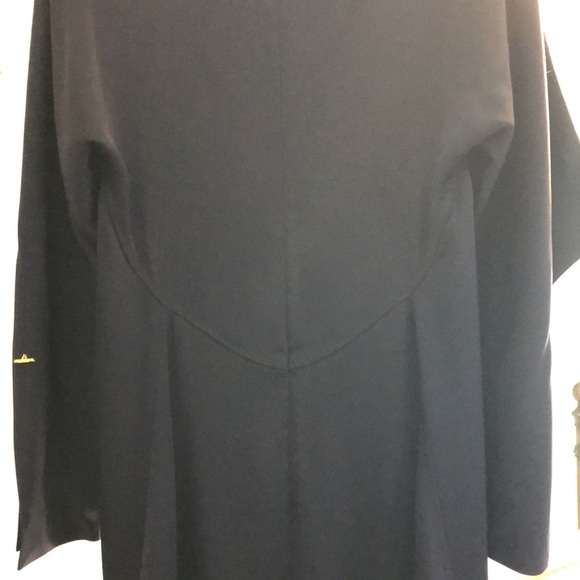 Gorgeous Victoria Beckham New w/Tags Navy Silk Evening Gown Sz 38 - Picture 10 of 16